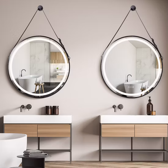 Vendita calda Specchio LED Smart Touch Sensore Antiappannamento Specchio da parete per bagno Specchio LED per bagno